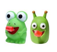 Lot de 2 grenouilles vertes à gros yeux - Jouet de récompense scolaire - Jouet sensoriel pour les personnes souffrant d'autisme, d'anxiété et de stress élevé