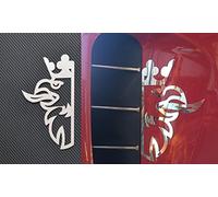 Lot de 2 griffins d'aération en acier inoxydable pour camions SCANIA R P G L 2004-2015 Chromé poli