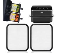 Lot de 2 Grille Anti Projection en Acier Inoxydable pour COSORI Dual Blaze TwinFry 10L/ Cosori CAF-R901-AEU 8,5L, Couvercle Anti Eclaboussure pour Cosori Airfryer 10l Twinfry, Accessoires Air Fryer