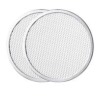 Lot De 2 Grilles à Pizza De 25 Cm Pour Four, Plaque à Pizza Ronde Avec Trous, Antiadhésive, Lisse, En Alliage D'aluminium De Qualité Alimentaire, Plateau à Pâte à Pizza Pour La Maison, Le Restaurant