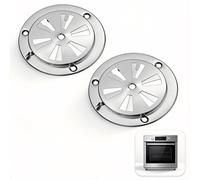 Lot de 2 grilles d'aération en acier inoxydable de qualité supérieure pour un flux d'air réglable dans le barbecue et, Grilles d'aération réglables pour barbecue, pour barbecue et fumoir(12,5 cm)