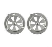 Lot de 2 grilles d'aération en acier inoxydable pour grille de barbecue, fumoir, soupape de régulation, grille d'aération de poêle, pièces de rechange