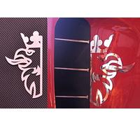 Lot de 2 grilles d'aération Griffin en acier inoxydable poli pour camions Scania R P G L Series gauche et droite