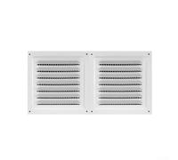 Lot de 2 grilles d'aération murales en acier inoxydable 30,5 x 15,2 cm avec grille d'aération à persiennes et écran en maille pour maintenir une ventilation efficace et une protection du système