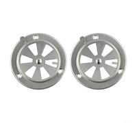 Lot de 2 grilles d'aération pour barbecue en acier inoxydable pour un contrôle efficace du flux d'air
