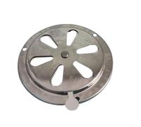 Lot de 2 grilles d'aération réglables pour barbecue - 125 mm