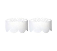 Lot de 2 grilles d'arrangement floral en silicone - Support de tige de fleur, organisateur floral transparent flexible pour vases, réutilisable et étanche, support de bouquet à faire soi-même, pour