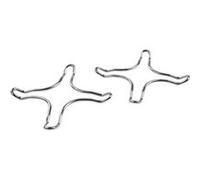 Fackelmann 45135 Lot de 2 grilles pour cuisinières, 2 grilles pour cafetière, grilles de cuisinières, Acier inoxydable, Argenté, 12,5 cm