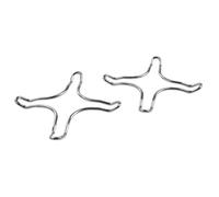 Lot de 2 grilles de bruleur pour appareil de cuisson - FACKELMANN - Tecno ref. 45135 - Gris - Inox