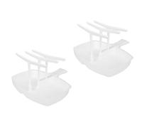 Lot de 2 grilles de cuisson à bacon pour bateau à voile, pour micro-ondes, lave-vaisselle, capacité de 12 râpes