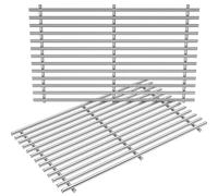 Lot de 2 grilles de cuisson en acier inoxydable pour barbecue Weber Summit 400, compatible avec Weber 67550, E-440, E-450, S-450, E-460, S-460, E-470, S-470, 48,8 x 60 cm