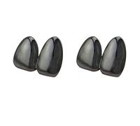 Lot de 2 grilles de dents plaquées or 18 carats pour homme et femme - Costume de rappeur pour cosplay, One Size, Laiton, Pas de gemme