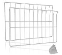 Lot de 2 grilles de four WPW10550642 améliorées compatibles avec les grilles de four Whirlpool W10550642 - Grille de four à gaz WFG505M0MS WFG32000MS - Acier inoxydable
