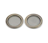 Lot de 2 grilles de haut-parleurs pour résonateur de guitare - Insert de trou de son blindé - Inserts sonores pour résonateur