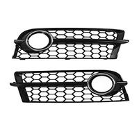 Lot de 2 grilles de phares antibrouillard avant 8J0807682, noir brillant, galvanoplastie, compatible avec Audi TT 8J (2006, 2007, 2008, 2009, 2010, 2011, 2012-2014)