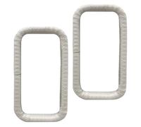 Lot de 2 grilles de protection pour gouttière - Joint en caoutchouc pour drainage souterrain - Eau de pluie de jardin