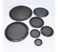 Lot de 2 grilles de protection pour haut-parleur audio de voiture, avec vis, résiste à l'humidité et aux chocs (16,5 cm)