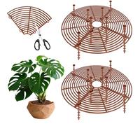 Lot de 2 grilles de protection pour pots de fleurs, chat, 30 cm, diamètre coupé, pour pots de fleurs, protection contre les chats, protège la terre des animaux et des enfants