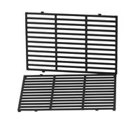 Lot de 2 grilles en fonte de 44,5 x 30 cm pour Weber Spirit I & II série | Barbecue à gaz E310 E320 E330 S310 S320 S330 SP320 (avec boutons de commande avant) - Pièces de rechange pour Weber 7638 7639