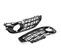 Lot de 2 grilles phares antibrouillard avant compatibles avec Audi A4 B8 .5 ALLROAD 2009-2015, accessoires voiture en nid d'abeille 8K0807681J01C(Bright black)