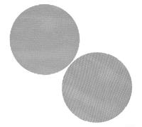 Lot de 2 grilles rondes en maille de fibre de verre de 40,6 cm - Réutilisables - Grilles de cuisson en acier inoxydable - Pour barbecue, extérieur, jardin, camping