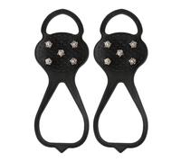 Lot de 2 grips de neige pour chaussures - Crampons de glace robustes pour bottes, antidérapant et extensible - Housses de pieds antidérapantes et antidérapantes pour les surfaces enneigées, crampons à