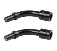 Lot de 2 guide-câbles de frein en V en aluminium avec doublures intérieures conçues pour une performance améliorée (noir)
