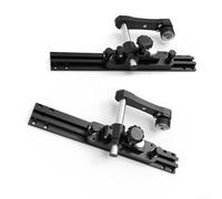 Lot de 2 guides d'alimentation pour scie de table avec rouleau de presse réglable et prévention du rebond pour le travail du bois, 371 x 162 mm, alliage d'aluminium