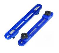 Lot de 2 guides de base réglables pour scie circulaire de 10,2 à 15,2 cm, outil de positionnement de fraise à bois avec capacité de serrage de 23 cm