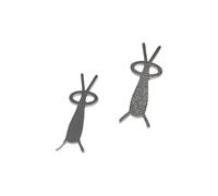 Lot de 2 guides de forme de lapins pour créer des motifs d'ours, œil de chat, vernis à ongles en gel, outil de manucure professionnel pour la conception de vernis gel