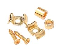 Lot de 2 guides de retenue pour cordes de guitare, avec vis de montage pour guitare électrique Fender Stratocaster, Stratocaster, Tele (doré)