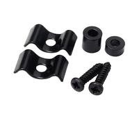 Lot de 2 guides de retenue pour cordes de guitare, avec vis de montage pour guitare électrique Fender Stratocaster, Stratocaster, Tele, (noir)