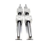 Lot de 2 guides linéaires miniatures SBR12 de longueur 250 mm-1000 mm et 4 blocs de roulement linéaires SBR12UU (250 mm)