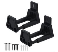 Lot de 2 guides muraux pour porte coulissante avec largeur entièrement réglable, conçus pour un mouvement stable de la porte et une protection contre l'usure du sol dans divers environnements