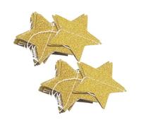 Lot de 2 guirlandes de 2 Gold avec étoiles Scintillantes pour Mariage, Anniversaire, fête prénatale, décoration