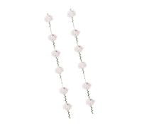 Lot de 2 guirlandes de fleurs en papier de 2,5 m de long pour anniversaire, fête prénatale, mariage, fête prénatale, arrangement floral