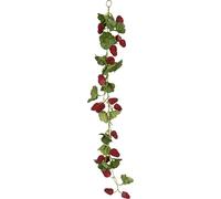 lot de 2 guirlandes de framboises rouge foncé 54 cm - guirlande décorative artificielle réaliste pour l'automne hiver
