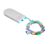 Lot de 2 guirlandes lumineuses décoratives pour sapin de Noël, guirlande lumineuse étoilée à piles de 1 m pour chambre à coucher, salon
