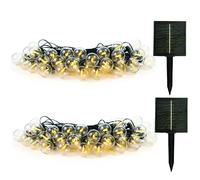 Lot de 2 guirlandes solaires transparent besty