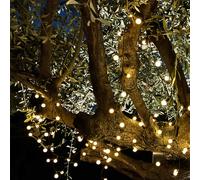 Lot de 2 guirlandes solaires blanc billy