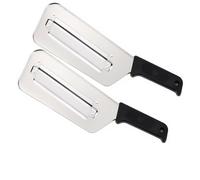 Lot de 2 hachoirs à chou, couteaux de cuisine, trancheuse à choucroute, râpe à salade de choucroute, lames tranchantes en acier inoxydable, noir