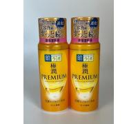 [Lot de 2] Hada Labo Gokujyun Premium Lait Hydratant à l’Acide Hyaluronique 140 ml, Fabriqué au Japon