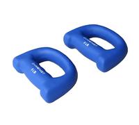 Lot de 2 halt res en n opr ne en forme de main pour exercices, jogging, marche, cardio (2,2 kg, bleu)