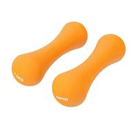Lot de 2 haltères courts en néoprène de 1,5 kg pour aérobic