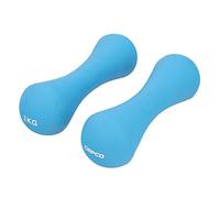 Lot de 2 haltères courts en néoprène de 3 kg pour aérobic