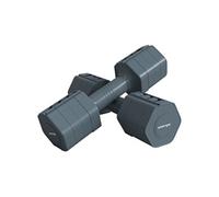 Lot de 2 haltères réglables hexagonales avec poignée antidérapante pour l'entraînement à domicile, 2 x 2.5kg gris Gris G