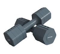 Lot de 2 haltères réglables - SPORTNOW - avec poignée antidérapante et design hexagonal pour l'entraînement à domicile, 2 x 2.5kg