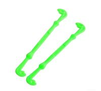Lot de 2 hameçons de pêche à la mouche en plastique - 15 cm - Jaune/vert - Pour la pêche en mer - Design facile à libérer pour éviter les dommages et la déglutition des poissons (vert)