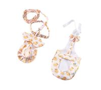 Lot de 2 harnais de confinement des déchets d'animaux domestiques, lavables et réglables sur le thème du canard, ensemble de couches avec laisse pour petits animaux, contrôle des odeurs