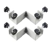 Lot de 2 hausses d'angle pour cornes en bois, alchima d'angle en métal pour menuiserie et armoire